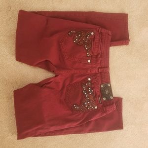Miss Me dark red jeans